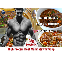 High Performance Meals of Protein Beef Mulligatawny Soup (JUST ADD HOT WATER)
